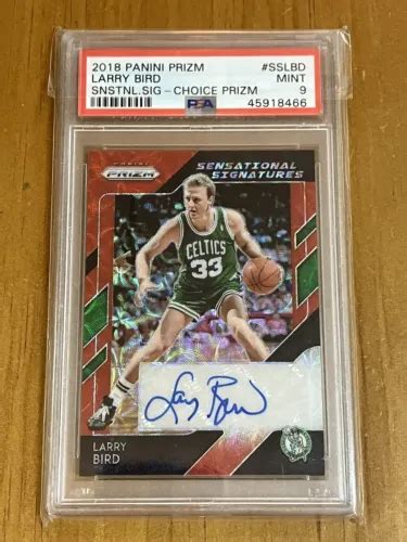 2018 Panini Prizm Larry Bird Sensational Swatches NM Sports Trading Cards