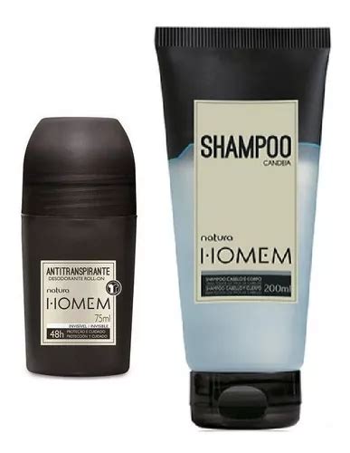 Desodorante Roll On Shampoo Para Caballero Homem De Natura Cuotas