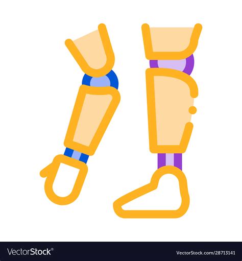 Prosthetics Arms And Leg Orthopedic Icon Vector Image