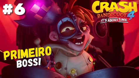 Crash Bandicoot Derrotando O Primeiro Boss Gameplay No Pc