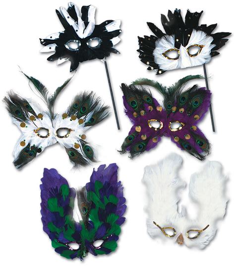 Wholesale Mardi Gras Masks - Assorted