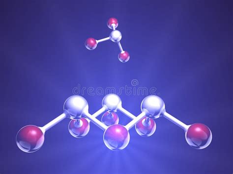 Molekylär Struktur Stock Illustrationer Illustration Av Mikroskopiskt