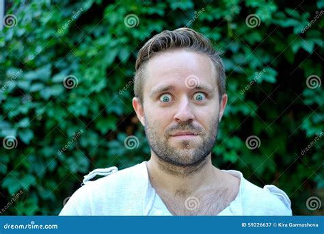 Closeup Portrait Of Shocked Surprised Young Man Stock Image Image