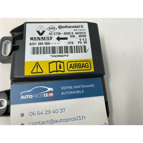 Ecu Calculateur Capteur Airbag Boitier D Air Bag Vierge Dacia Duster