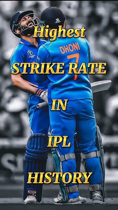 Highest Strike Rate In Ipl History Shorts Top10 Cricket Viral Youtube