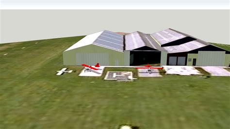 Google Earth Aérodrome de baisy thy 3d model