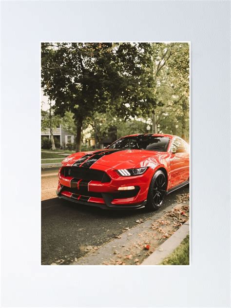 Shelby Gt350 Poster For Sale By Saltcitycars Redbubble