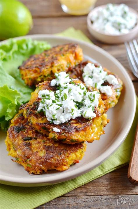 Spiced Carrot Fritters Recipe Cook Me Recipes