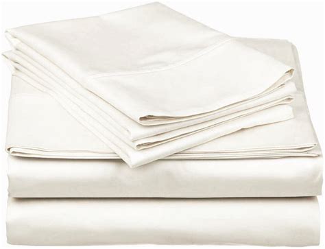 Organic Cotton Bed Sheets India (500 TC) - Crème