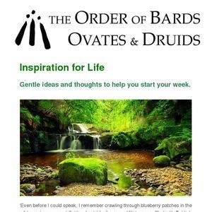 Order Of Bards Ovates And Druids Inspiration For Life