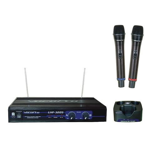 VocoPro UHF 3205 Dual Rechargeable Handheld Wireless Reverb