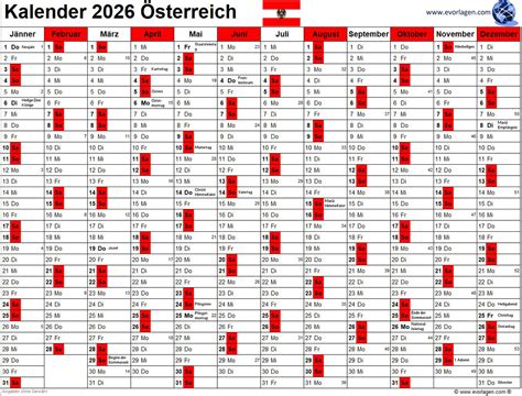 Kalender 2025 Evorlagen