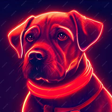 Premium AI Image | Cute animal little pretty red dog portrait from a ...