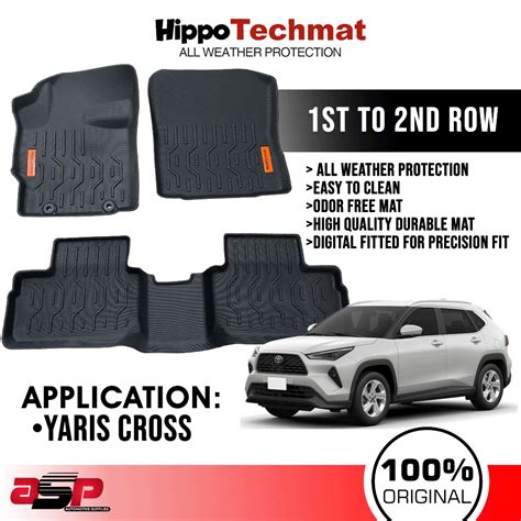 Hippo Techmat Deep Dish Matting For Toyota Yaris Cross G V Non Hybrid