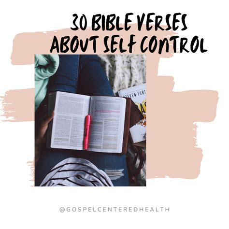 30 Bible Verses About Self Control Gospel Centered Health