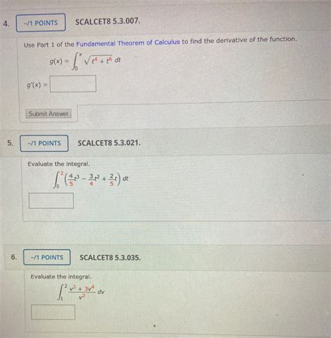 Solved Points Scalcet Use Part Of The Chegg