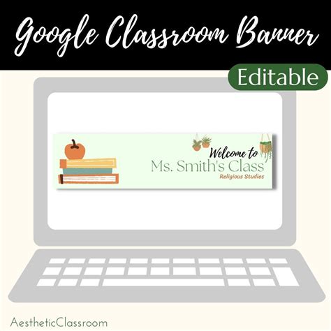 Google Classroom Banner / Aestheticclassroom / Editable - Etsy