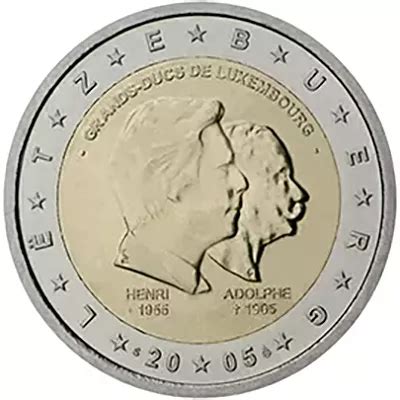 Euros Conmemorativos Luxemburgo G D Henri Y G D Adolphe