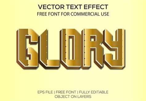 Premium Vector Luxury Glory 3d Vector Editable Text Effect