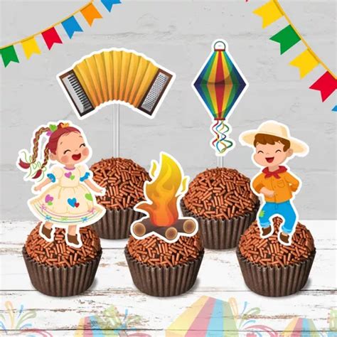 Tag Docinhos Topper Topo Docinhos Festa Junina 100 Uni Parcelamento