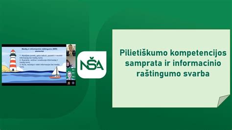 Pilieti Kumo Kompetencijos Samprata Ir Informacinio Ra Tingumo Svarba