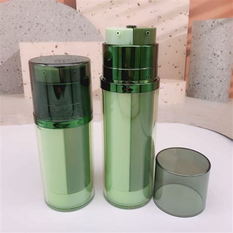 Ml Ml Transparent Green As Hdpe Material Dual Chamber Cosmetic