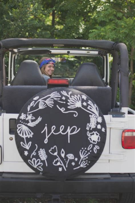 Patterned Diy Jeep Tire Cover Shelterness