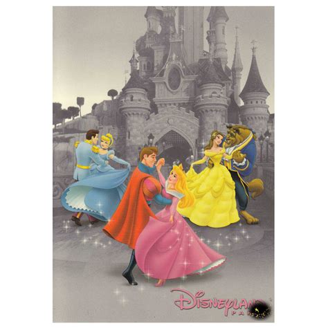 4 Disneyland Paris Postcards New Tinkerbell Mickey Princesses