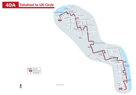 Kuwait City Bus Route 40A Fahaheel To UN Circle