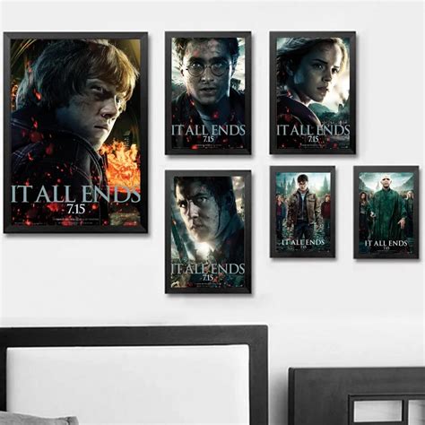 Harry Potter Wall Art Wall Decor Silk Prints Art Poster Paintings For Living Room No Frame-in ...