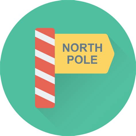 North Pole Generic Flat icon