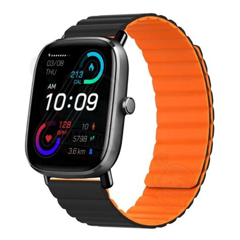 Pulseira De Silicone Magn Tica Colorida Compat Vel Amazfit Gts