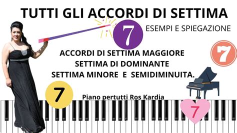 4 tipi di Accordi di settima in tutte le tonalità Tutorial teorico