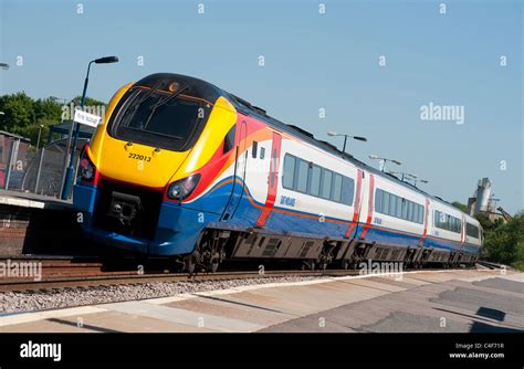 Class Meridian Train In East Midlands Trains Livery At Market Stock