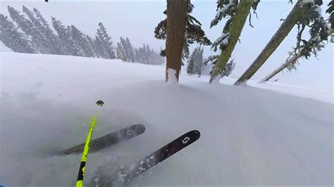 Skiing Kt At Palisades Tahoe Ca In A Raging Storm On January