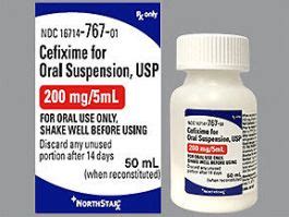 cefixime 200 MG in 5 mL Oral Suspension