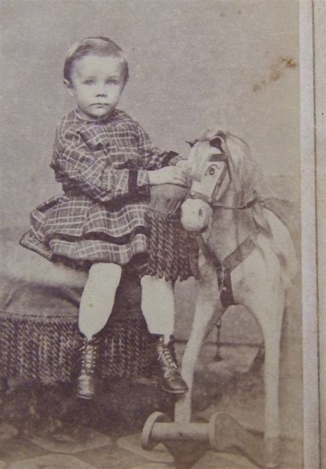 Cdv Of Boy In Dress With Rocking Horse Collectors Weekly