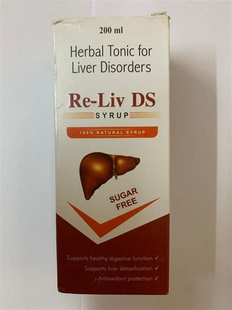 Re Liv DS Herbal Liver Disorder Syrup 200ml At Rs 25 Bottle In