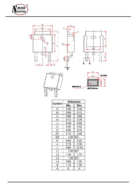 Nce P K Datasheet Pages Ncepower Nce P Channel Enhancement