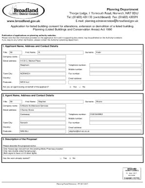 Fillable Online Secure Broadland Gov Supporting Planning Heritage