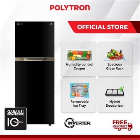 Jual Kulkas Pintu Polytron Prw Vx Inverter Area Denpasar Only