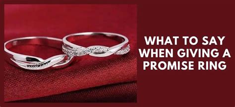 Impressive Quotes What To Say When Giving A Promise Ring Ladymanson