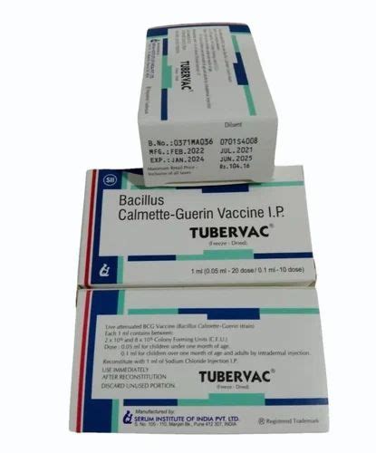 Bacillus Calmeete Geurin Vaccine Ip Tubervac Ml At Rs Pack In