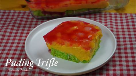 Puding Trifle Dessert Mudah Sedap Dimakan Sejuk Sejuk Youtube