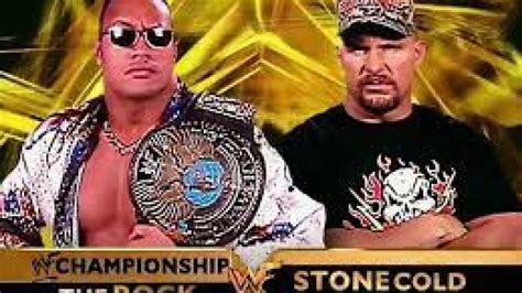 Stone Cold VS The Rock WWF Championship Match Wrestlemania Seven