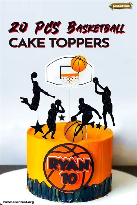 Pcs Basketball Cake Toppers Basketball Theme Cake Decoration For