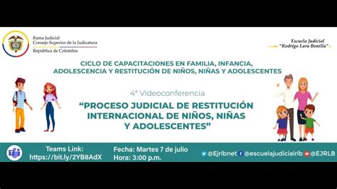 PROCESO JUDICIAL DE RESTITUCIÓN INTERNACIONAL DE NIÑOS NIÑAS Y