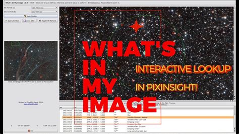 What S In My Image New Interactive Script For PixInsight To Find