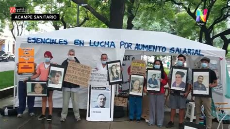 As Fue El Acampe De Enfermeros Frente Al Ministerio De Salud De La