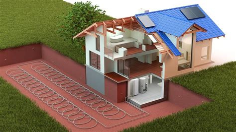 El ingenioso sistema de calefacción solar y geotérmico que baja la